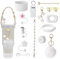 15 Stück für Stanley Cup Zubehör, für Stanley Cup Accessory Set, für Stanley Cup Strohhalm Abdeckung, für Stanley Cup Anhänger Zubehörfür Set, für 800-1100 ml für Stanley Cup Accessories