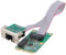Vocdikficy Mini Tarjeta de Red PCI-E, Tarjeta de Red de Servidor de Puerto Único Gigabit con Clavija Doblada, Chip I210AT, Tarjeta de Red GBE Ethernet RJ45