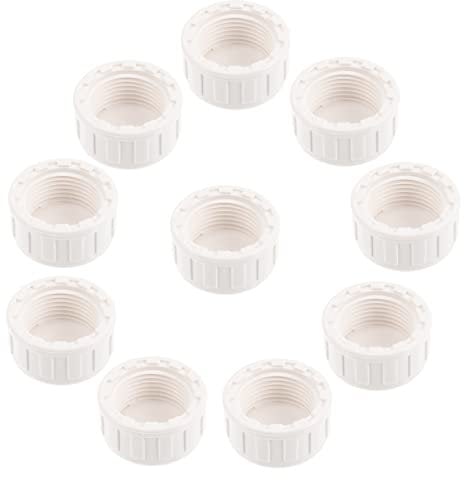 Milisten 2sets PVC Sprinkler Cap Adapter Inner Thread Hose End Cap Durable High Impact Strength for Cold Water Systems Smooth Flow for Irrigation Outdoor Use 10pcs*2