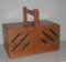 Cestino cucito in legno color noce 72-3 - Porta Lavoro di cucito a 3 piani art 72-3