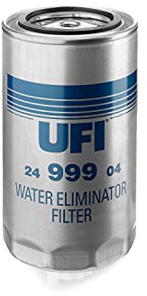 UFI Filters, Filtro Gasolio 24.999.04, Filtro Carburante per Ricambio, Adatto a Trattori, Applicabile su Diversi Modelli Case IH, Fiat Hitachi, New Holland