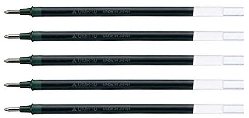 5er Pack uni-ball Refillminen UMR-10 für Gelschreiber Gel Impact / Broad UM 153S UM153S- UM 153C Strichfarbe: schwarz