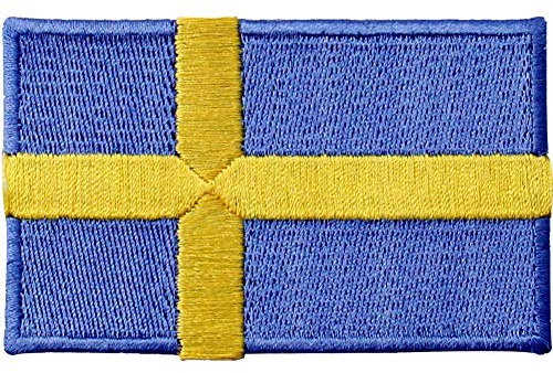 Sweden Flag Embroidered Patch Swedish Iron On Sew On National Emblem