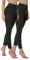 Yenita Thermoleggings Gefütterte Damen Legging mit Innenfleece im 2er Pack, Winter Seamless Thermo Legging in Anthrazit meliert, GR: L/XL