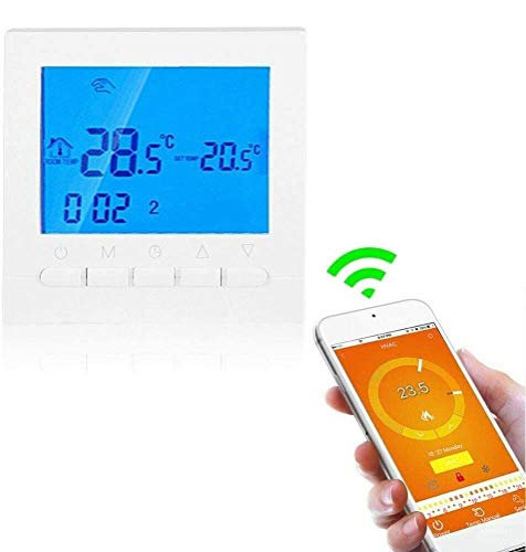 Cronotermostato Termostato Programmabile WiFi Wireless Digitale SETTIMANALE incluso cornice per cassetta 503 IOS ANDROID LCD CALDAIA A GAS