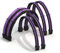 LINKUP - 30cm Extensión de Cable de PSU Súper Suave y Flexible con Funda Personalizada Mod GPU PC Trenzado con Kit de Alineadores|1x 24P (20+4) MB| 2x 8P (4+4) CPU| 2x 8P (6+2) GPU|300mm Púrpura Negro