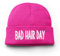 tshirtladen Mütze Bad Hair Day Wintermütze Unisex Beanie für Damen und Herren, Farbe: Pink