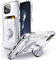 SHIELDS UP Designed for iPhone 13 Pro Case, Wallet Minimalist Case with Ring Kickstand and Card Holder, Transparent Slim Shockproof TPU Bumper Cover for iPhone 13 Pro 6.1 inch- Clear
