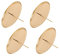 Spetebo Kerzenpick mit Dorn in Gold - 4er Set / 10cm - Adventskranz Weihnachtsgesteck Kerzenhalter Kerzenstecker Kerzenteller Kerzenpin