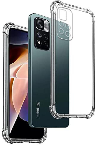 Transparent Silikonhülle TPU Anti-Shock für XIAOMI REDMI 10-10 Prime - REDMI 10 2022, Handyhülle Premium Kratzfest TPU Durchsichtige Schutzhülle