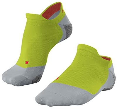 FALKE Herren Laufsocken RU5 Race Invisible M IN Funktionsgarn antiblasen 1 Paar, Gelb (Lime 7601), 39-41