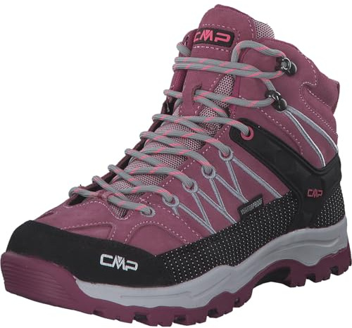 CMP Unisex Children's Rigel Mid Trekking Shoes WpTrekking Shoes, Pink Light Blue Fard Ghiaccio, 3 UK