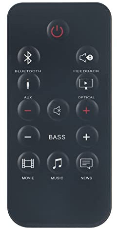 VINABTY Mando a Distancia de Repuesto para JBL Cinema SoundBar SB150 Audio System Player Controller
