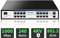 Goalake 19 Port Gigabit Ethernet Unmanaged PoE+ Switch, 16 Gigabit PoE+ @240W, 1 Gigabit Uplink, 1 Gigabit SFP Slot, 802.3af/at, VLAN-Modus, KI-Erkennung, ideal für IP-Überwachung und Access Point