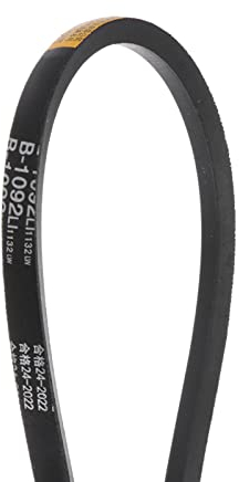 sourcing map 2 Stück B-1092 Keilriemen Antriebsriemen 1092mm Innenumfang Gummi für Kraftübertragung