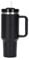 Moollyfox 40oz (1180 ML) Mug Isotherme Gobelet de Voyage 304 Acier Inoxydable Café Tasse avec Poignée & Paille sans BPA Double Isolée Chaud et Froid Noir