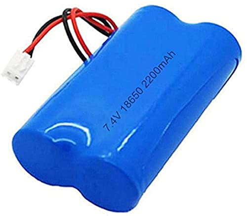 2s1p 7.4v 2200mah 18650 Battery Lithium Ion Rechargeable Battery Pack With 2.54