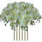 FagusHome 32 Inch Artificial Phalaenopsis Flowers 6 Pcs Artificial Orchid Flowers Stem Plants for Home Décor (Light Green)