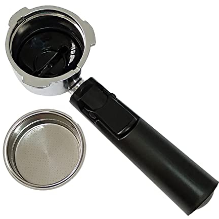 Kopinma Portafiltros premium de 51 mm sin fondo y filtro de café reutilizable para cafeteras espresso, aleación de aluminio y construcción ABS, adecuado para soporte Homix de 60 mm, presión ideal