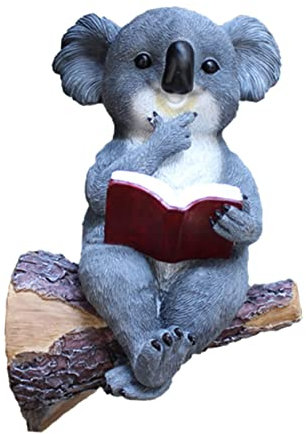 Kisangel Solarbetriebene Koala Gartenlampe Solarleuchte Resin Gartendekoration Baumlicht Für Wege Und Blumenbeete