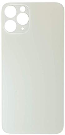 Glass Back Compatible With iPhone 11 Pro Plain in White