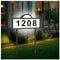Solar House Humbers for Outside Light Up, Address Signs for House, Cool/Warm White, Address Numbers for House, Illuminated House Numbers IP65 Waterproof, Yard Street Sign, Wall Mounted/In Ground