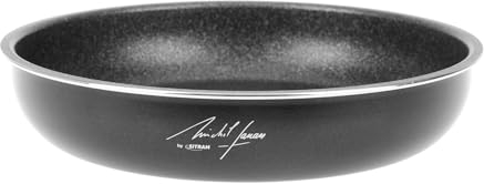 Sitram 715395 Poêle aluminium Ø24 cm SITRAMOVIBLE H5 cm - Revêtement intérieur noir anti-adhésif sans PFOA - Tous feux dont induction - Manche non Fourni