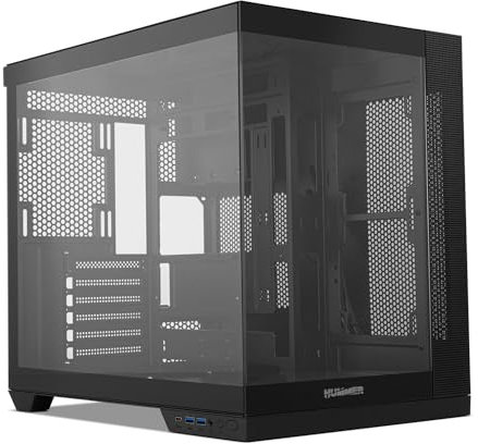 NOX XTREME PRODUCTS Hummer Astra Neo Black - Semitower ATX | M-ATX | ITX, Verre trempé panoramique sans Cadre, Espace pour 9 Ventilateurs, Cartes Graphiques jusqu'à 400mm, USB-C et USB 3.0, Noir