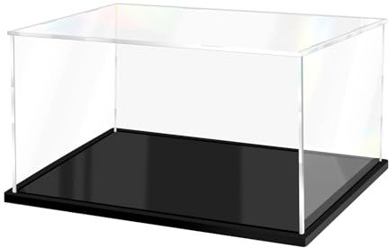 XINISS Acrylic Display Case for Collectibles Assemble Clear Display Case for Figures Alternative Glass Boxes for Lego Doll Toys Home Storage(16x8x8 inch; 40x20x20 cm)