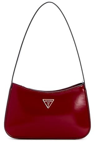 GUESS Damen Arnela Top Zip Shoulder Bag Umhängetasche, Rot/Ausflug, einfarbig (Getaway Solids)