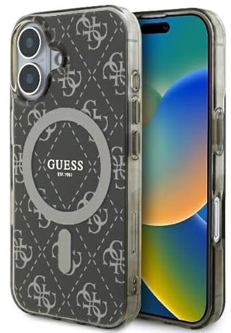 CG MOBILE Guess GUHMP16SH4DTEW Hülle für iPhone 16 6.1 braun hardcase IML 4G Background
