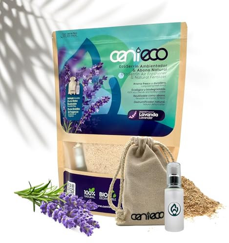Ambientadores duraderos para armarios – Regulable intensidad, Absorbe Olores y Refresca el Aire – 100% Ecológicos (Lavanda)