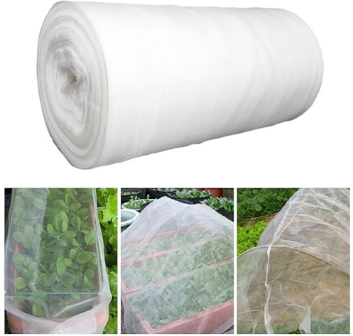Insect Garden Fine Mesh Netting, Vegetable Plant Protect Net, Anti Butterfly, 60 Mesh, For Garden Fruit Crop Tree Greenhouse (2M x 15M