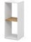 Vicco Bücherregal Tomy, Weiß/Goldkraft Eiche, 30 x 74 cm mit 2 offenen Fächern