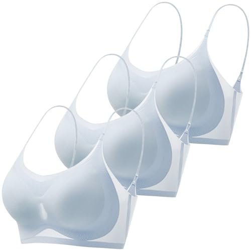 Cocila Intimo Reggiseno Chiusura Davanti per Schiena Scoperta Riducente Migliore con Tasca Protesi Allattamento Taglie Grandi Coppa Adesiva Fascia Trasparente Sportivo Nero Maternity