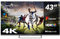 Smart Tech TV QLED 4K UHD 43' (109 cm) 43QA20VAUK Android TV- 4xHDMI - 2xUSB - Dolby Vision - Dolby Atmos