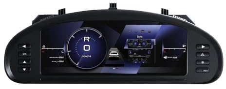 Cuadro de instrumentos digital 10,25 pulgadas compatible con Peugeot 407 (2004-2010), velocímetro, pantalla LCD, iOS y CarPlay