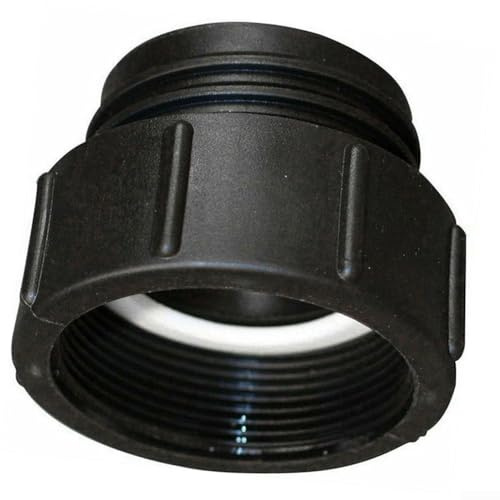 Für IBC Adapter S60x6 Tankauslass 2 Zoll Feingewinde auf Grobgewinde Konverter für DN60, Kunststoff für IBC Trommelanschlussfitting
