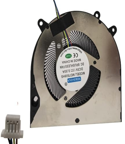ZHALUOZ Ventilateur de Refroidissement pour Max Book D16 BF07507H05FP pour One-Netbook OnexPlayer 2 Pro DC 5V 0,5A MD7508HS(DC 5V-SH1.0)