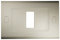 FEB 2571/WH Placca Tocco 1 Posto, Bianco