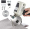 CGOLDENWALL YJ-90B Tragbarer Elektrischer Industrieller Stoffschneider丨30 mm Maximale Schnittdicke丨90 mm Klingengröße丨Ideal für Textiles Lederpapier mit Ersatzklinge&Deutsches Benutzerhandbuch