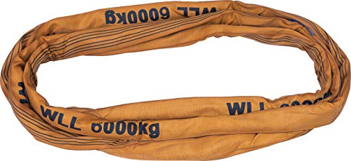 PETEX Rundschlinge, WLL Tragkraft: 6000 kg, Länge 6 m, Umfang 12 m, nach DIN EN 1492-2, Braun