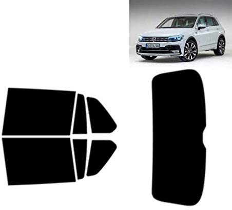Passgenaue Tönungsfolie für Tiguan 5-Türen 2016-... Heck/Seitenscheiben (20% Schwarz)