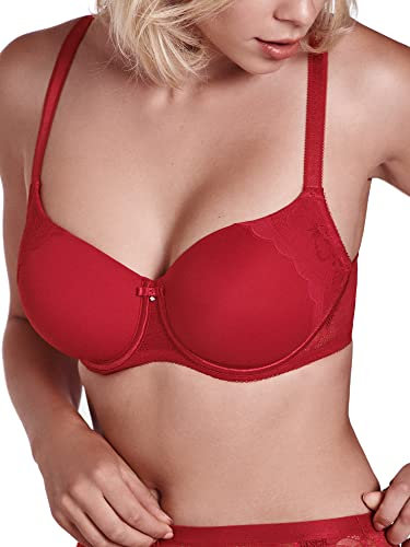 Lisca Damen Evelyn Softschalen-BH 20228, Rot, 95D