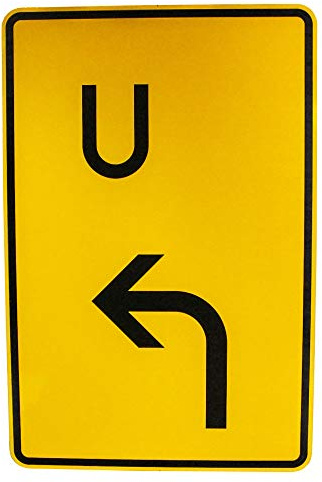 ORIGINAL Verkehrsschild 455.1-10 Ankündigung Fortsetzung Umleitung Vorankündigung links Verkehrsschild Straßenzeichen Verkehrszeichen Schild Straßenschild Zusatzschild Verkehrsschilder 900 x 600 mm