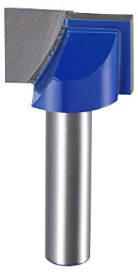 sourcing map Fraise à défoncer de 22 mm de diamètre avec tige de 8 mm, 2 cannelures en carbure de tungstène non revêtue pour le travail du bois