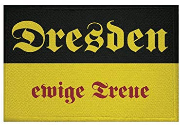 U24 Aufnäher Dresden ewige Treue Fahne Flagge Aufbügler Patch 9 x 6 cm