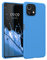 kwmobile Hülle kompatibel mit Xiaomi 11 Lite (5G) NE/Mi 11 Lite (5G) Hülle - weiches TPU Silikon Case - Cover geeignet für kabelloses Laden - Strahlend Blau