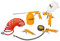 Ingco Akt0053 Set Kit Accessori Per Compressore Utensili Ad Aria Compressa 5 Pezzi Aerografo Pistola A Spruzzo Gonfiaggio Lavaggio Soffiaggio