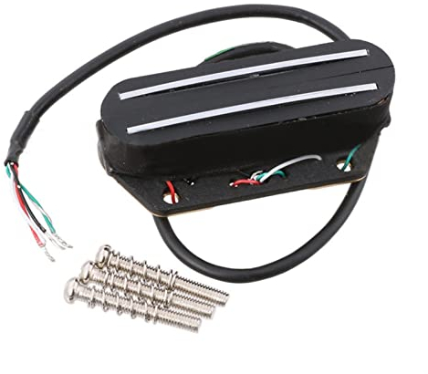 ZENGXUE E-Gitarre Dual Schiene Stil Bridge Pickup Abholung Für Telecaster Tele Four Counduct Mit Shield Instruments Accessoire Humbucker Tonabnehmer Set